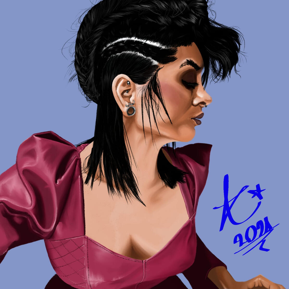 Digital Realist Drawing Study