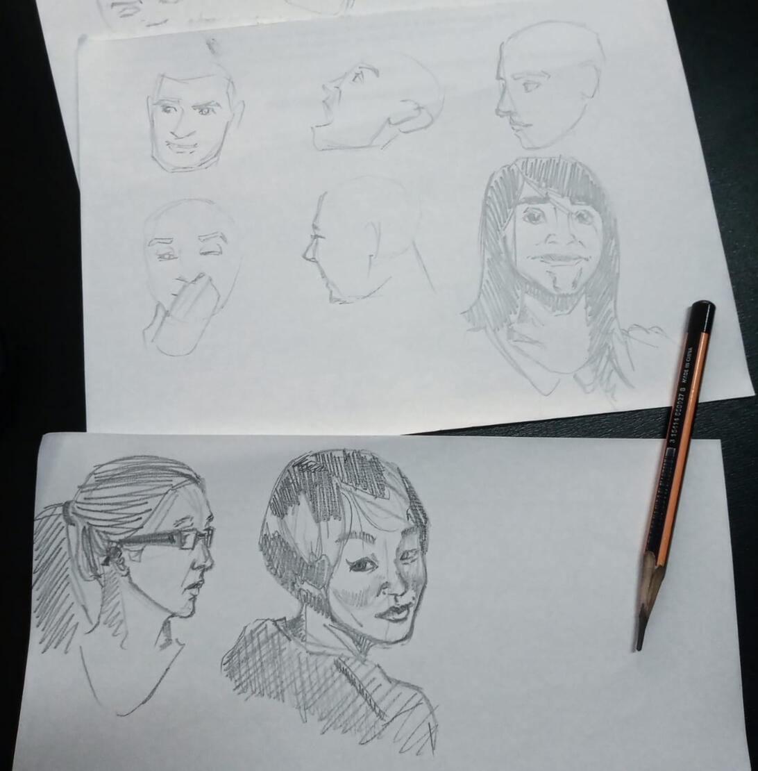 Quick Draw Portrait Study